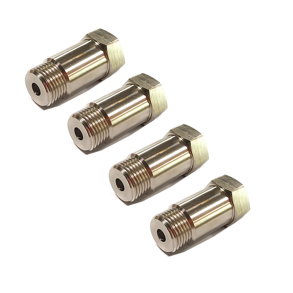 4pcs M18*1.5 universal thread oxygen sensor spacer, lambda sensor 45mm extension extender adapter for CEL FIX