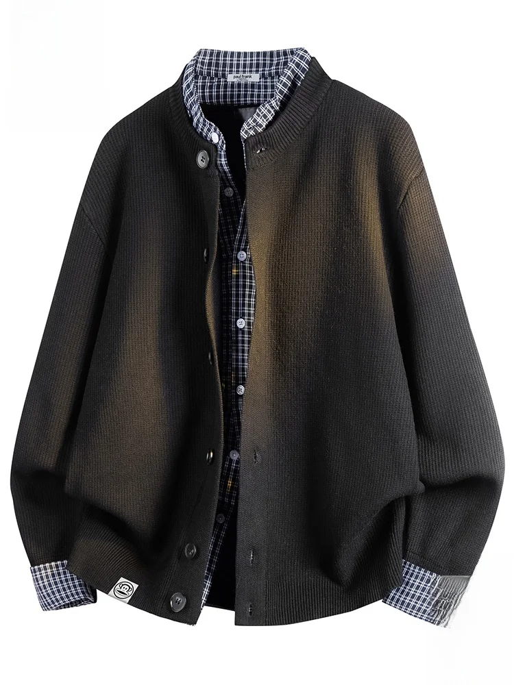 

PaulFrank Retro Knitted Open Cardigan Men's Loose Casual Warm Sweater Autumn New Sle Big Mouth Monkey Casual Sle Polyeste...