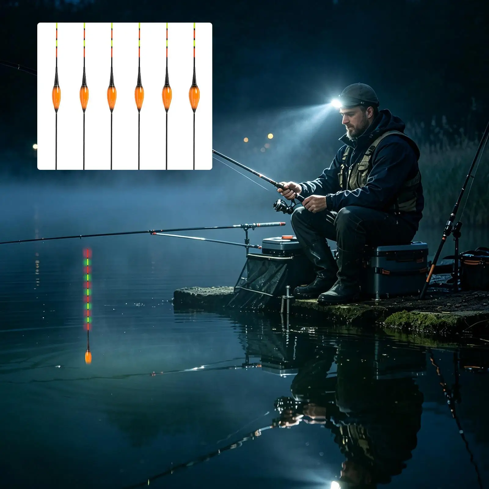 1 Piece Color Changing Floating Indicators Glowing Trout Bobbers For Catfish Bass Outdoor Pool Boat Surf Lake Pond Stream