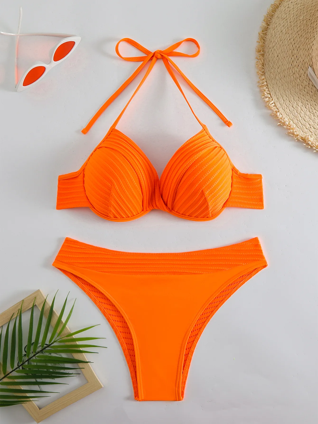 Sexy Push Up Bikini 2025, Vrouwen Badpak Tweedelige Badmode Vrouwelijke String Bikini Set Wit Zwemmen Badpakken Braziliaanse Biquini