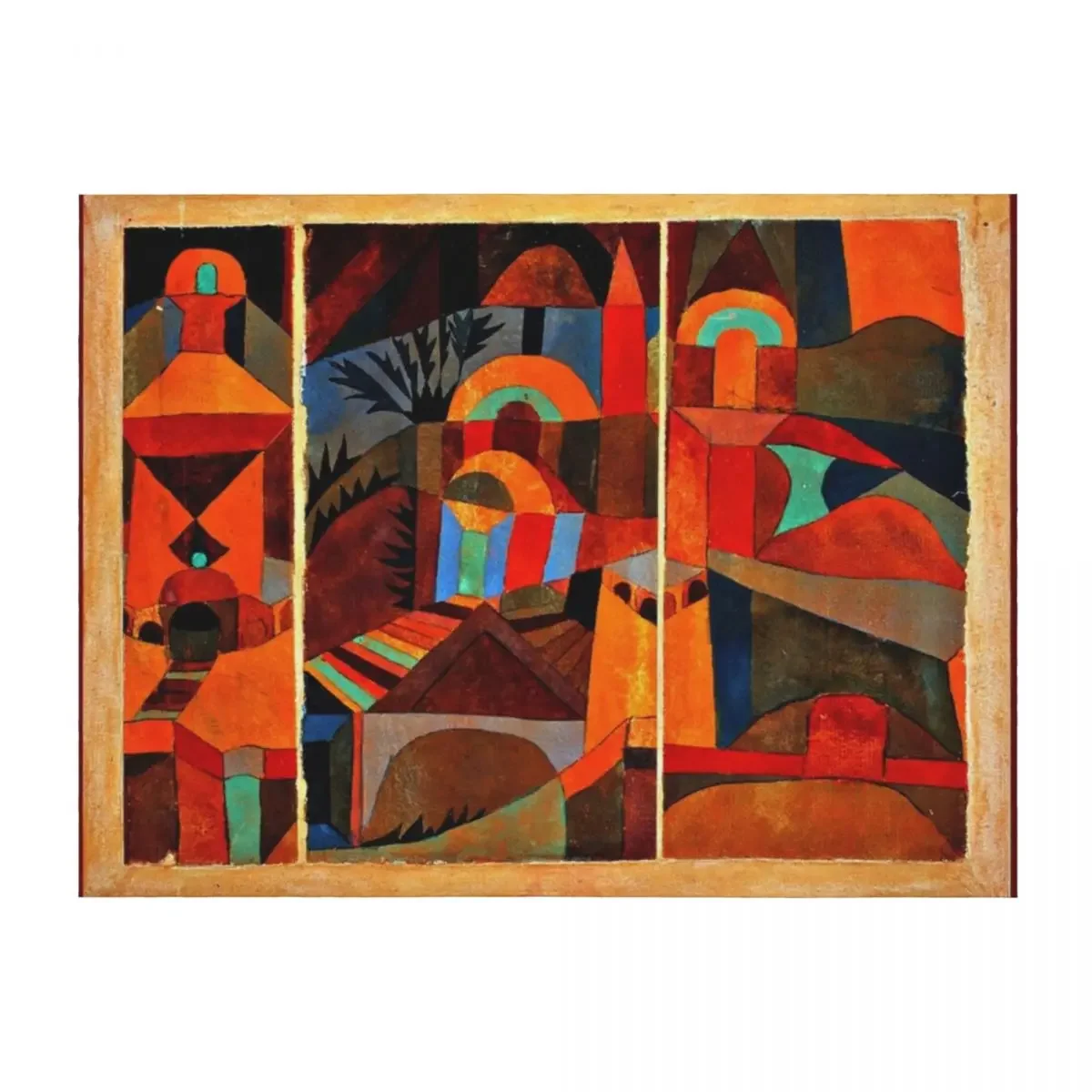 

Klee - Temple Gardens, abstract art Throw Blanket Luxury Brand Sofa Throw christmas gifts Thins Blankets