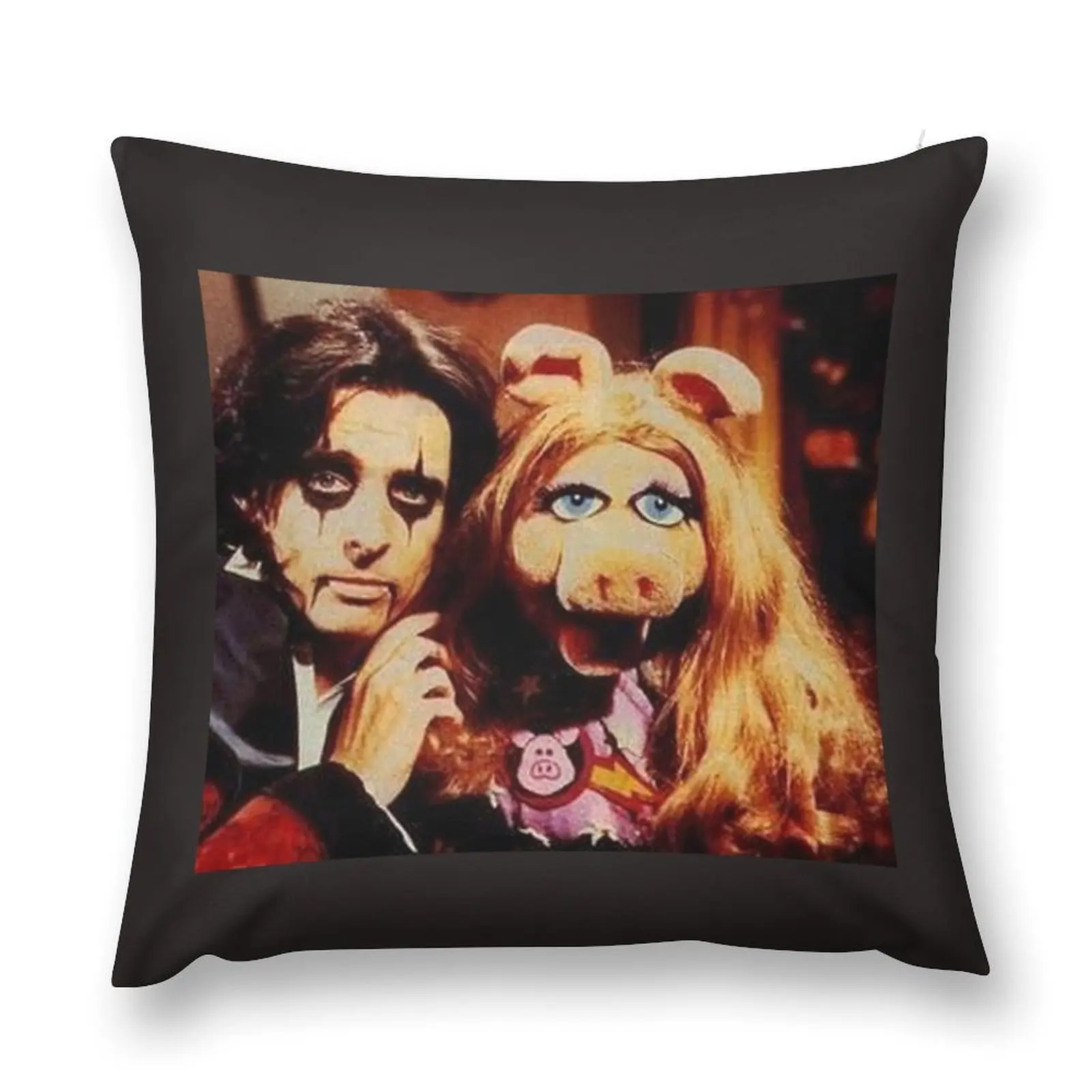 Alice Cooper & Miss PPiggy Throw Pillow Pillowcase pillows decor home Decorative Cushions For Luxury Sofa pillow