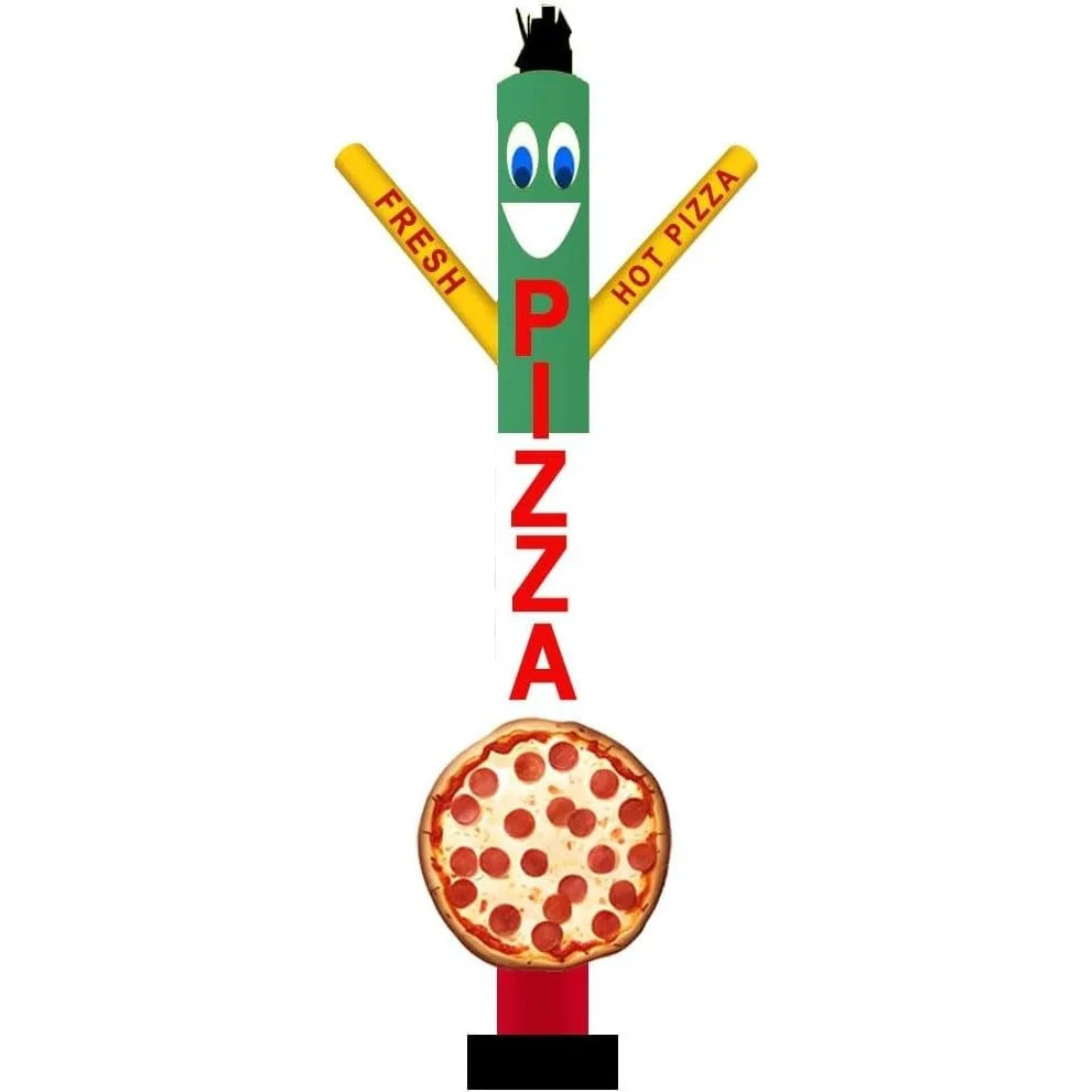 

1Pcs 18ft Tall Pizza Air Inflatable Tube Man Dancer with Pizza Sign Delicious Fresh Tubeman （Blower Not Included）