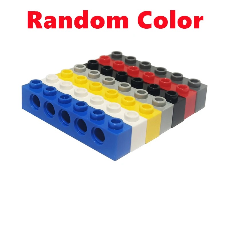 Placa de ladrillos técnicos con agujero, centro abierto grueso, piezas creativas MOC compatibles 3894 3702 2730 3895 32531, juguetes de bloques de construcción