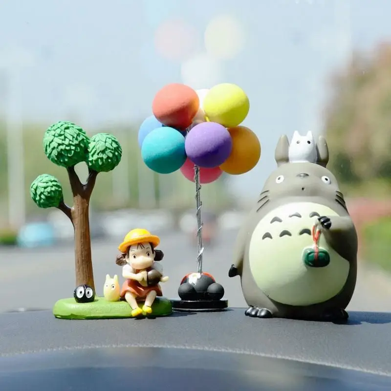 

New Japanese My Neighbor Totoro Series Spirited Away Doll Hand Made Doll Pvc Car Interior Desktop Gift Micro Landscape Ornaments