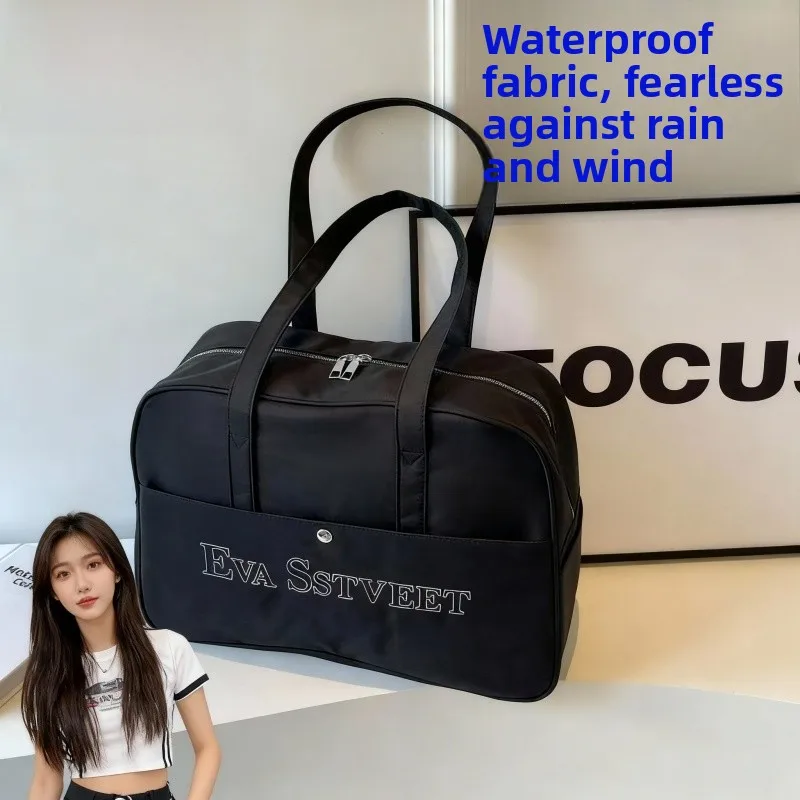 

Легкая дорожная сумка большой вместимости, портативная сумка для коротких поездок, женская сумка, водонепроницаемая сумка для фитнеса, туристическая сумка