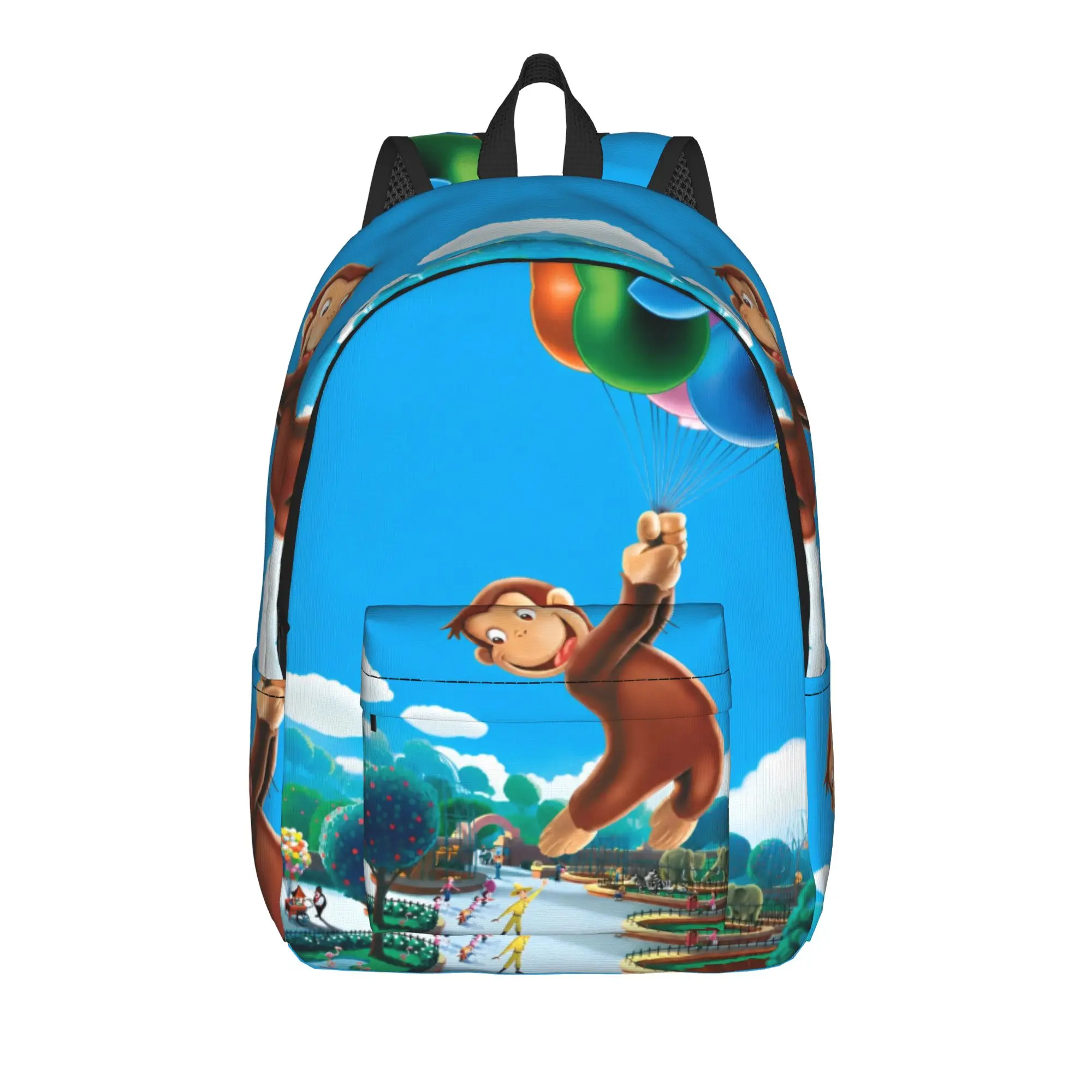 Curious Monkey Georges Cartoon Backpack for Men Women Fashion Student Work Daypack TV Series College Shoulder Bag Sports