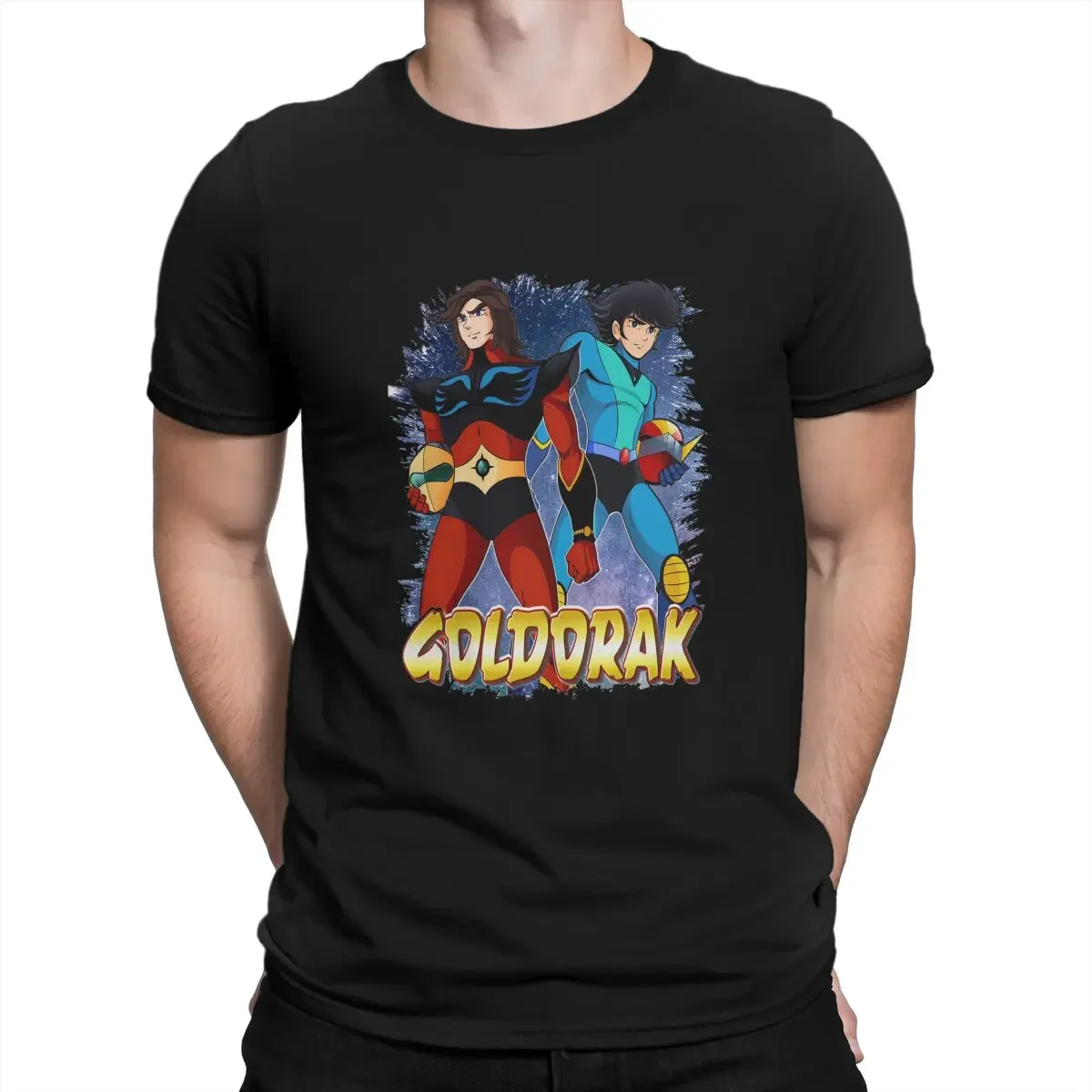 UFO Robot Goldrake Grendizer Anime With Actarus and Alcor Premium T Shirt Punk Men's Tees Summer Clothing Harajuku O-Neck TShirt