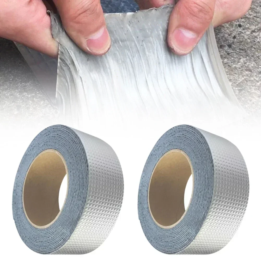 

Butyl Waterproof Tape Aluminum Foil Rubber Sealing Leak-proof Tape For Home Sealing Roofs Repairing Pipes Supplies