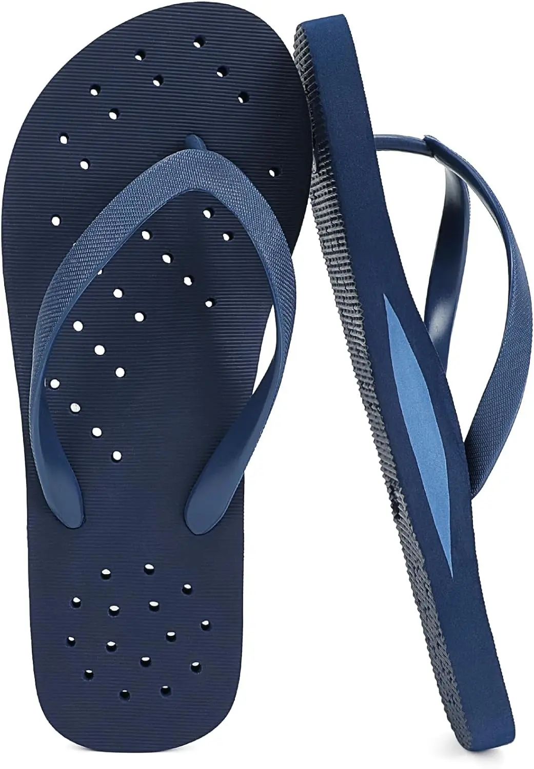 

Shower Shoes for Women Pool Beach Flip Flops with Arch Support, Quick-Dry Drainage EVA Sandals, Non-Slip for Bathroom Gym