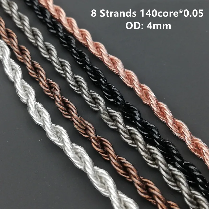 8 strands Single crystal copper silver plated wire 140core OD:4mm