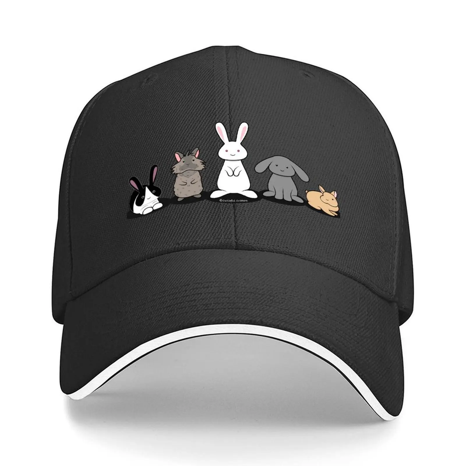 

My favorite breed is rescued - bunnies Baseball Cap Wild Ball Hat Funny hats Vintage |-F-| Girl'S Hats Men's