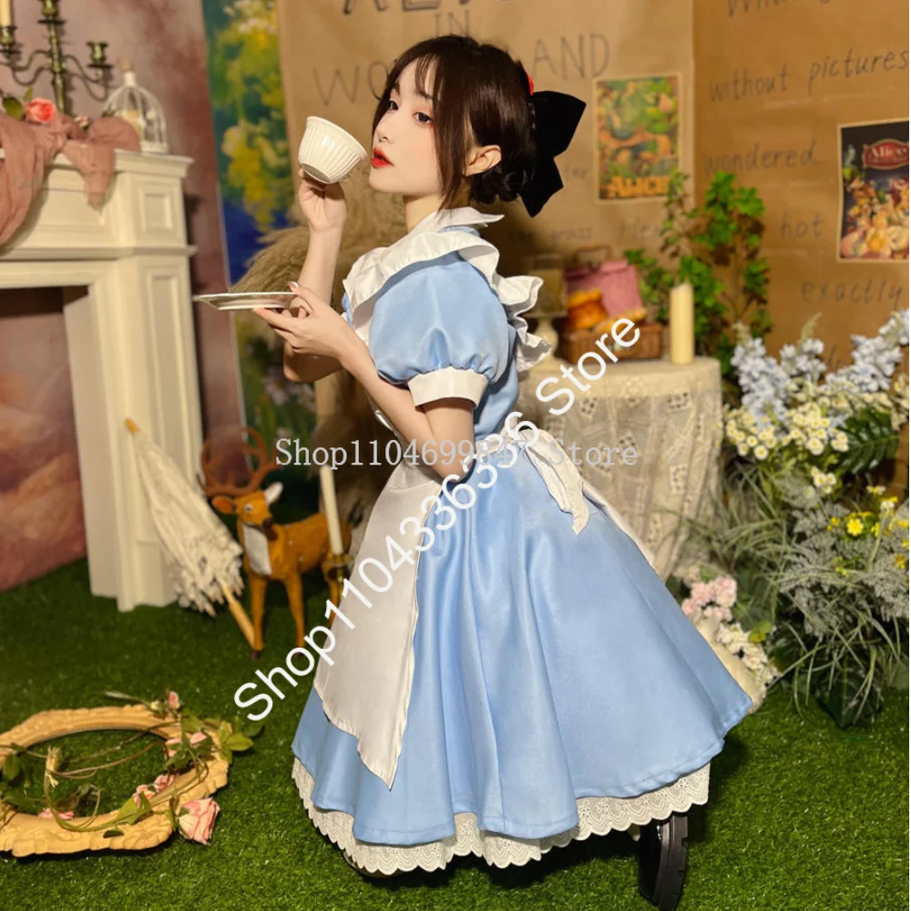 فتاة الأميرة تأثيري حلي لوليتا فستان خادمة المئزر فانتازيا كرنفال هالوين ازياء للنساء حفلة تنكرية XXS-XXXL