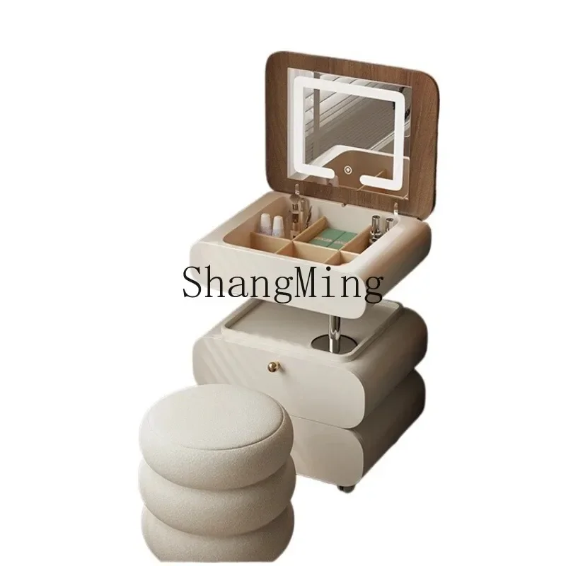 

CLL modern bedroom movable lifting small apartment mini makeup table makeup mirror