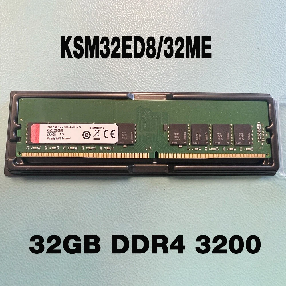 1 pièces pour Kingston 32 Go 2jas8 DDR4 3200 PC4-3200AA serveur mémoire KSM32ED8/32closer