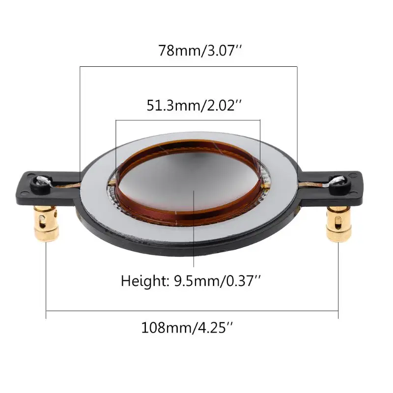 51.4 มม. 51.5 มม. ลำโพงฟิล์ม Treble Voice Coil Reel ทวีตเตอร์