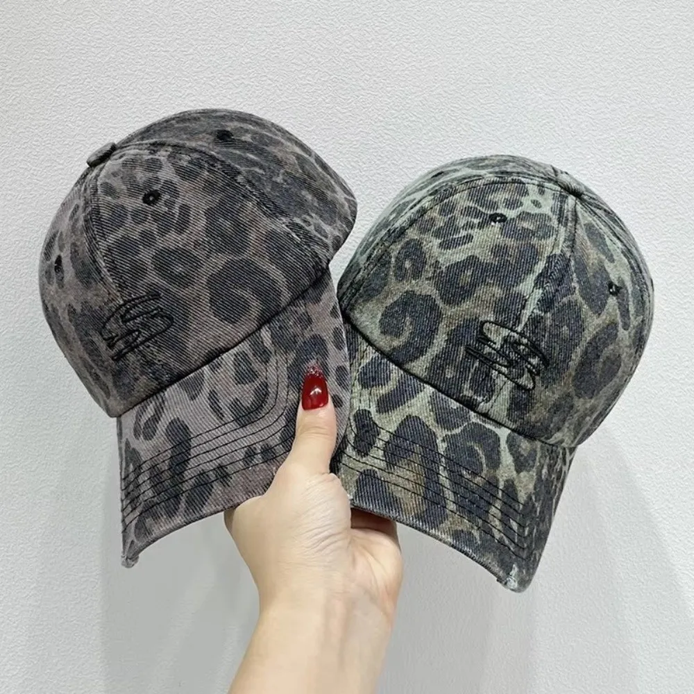 Mode-Accessoire, Retro-Hut mit Leopardenmuster, verstellbarer Riemen, atmungsaktive Baseballkappe, Sonnenhut für Männer und Frauen – Detail 11
