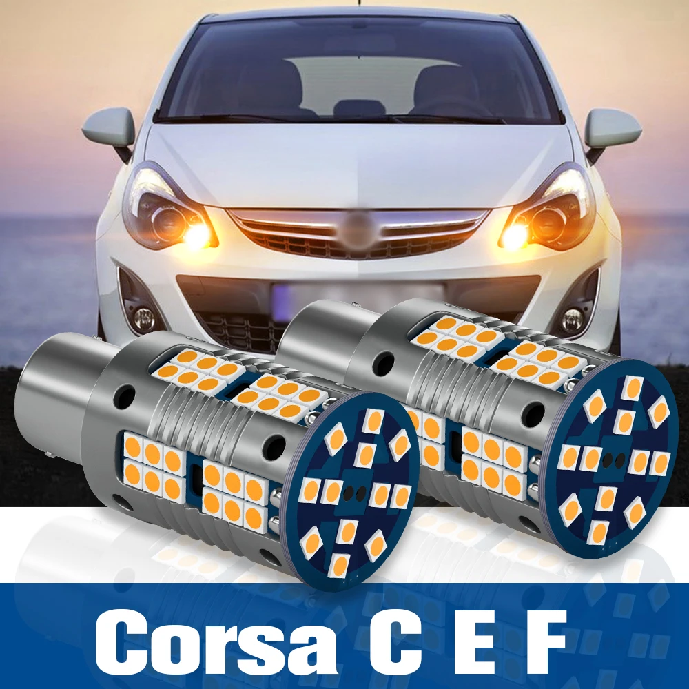 

2pcs LED Turn Signal Light Blub Lamp Accessories Canbus For Opel Corsa C E F 2000-2021 2011 2012 2013 2014 2015 2016 2017 2018