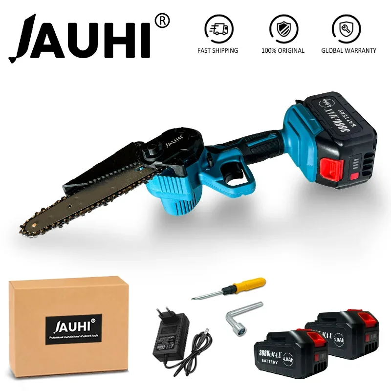 Cordless Elétrica Handheld Chainsaw Poda Jardim Árvore Logging Aparar Corte de Madeira Makita 18v Bateria 6