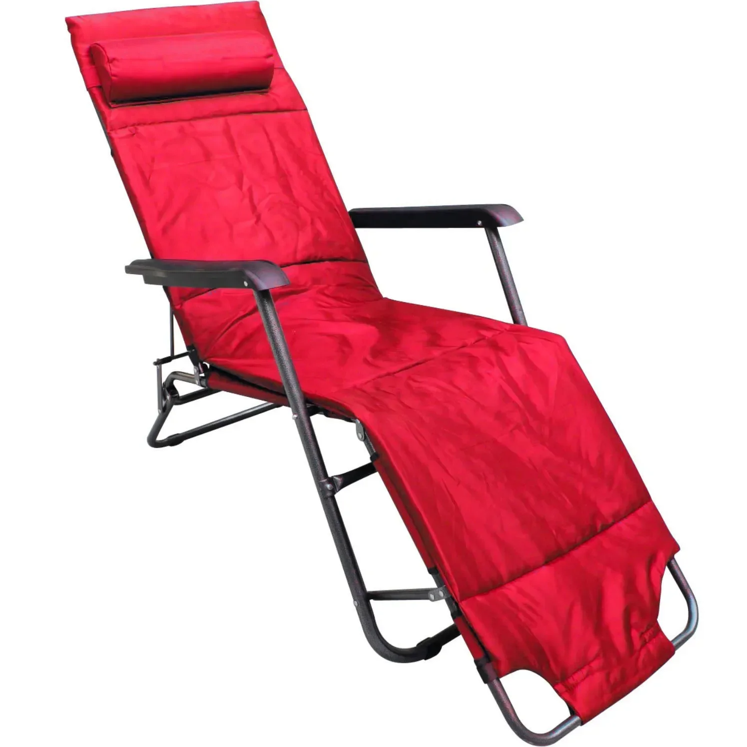 Chair leisure folding beach lying dual-purpose indoor lunch break travel camping picnic portable cotton pad folding lying