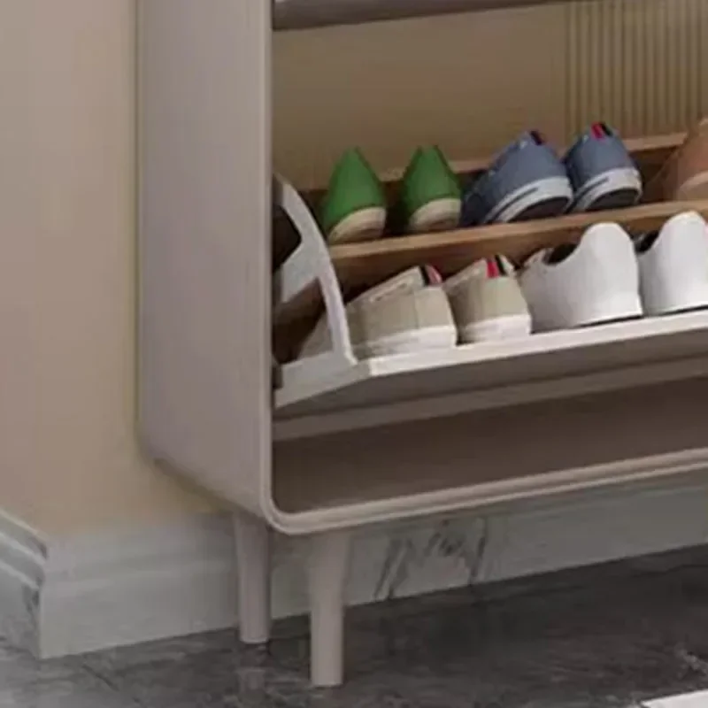 Duลผe zamkniฤte szafki na buty Biaลe, odporne na kurz wzory Wielowarstwowe szafki na buty Nordic Luxury Sapateiras Meble do przedpokoju