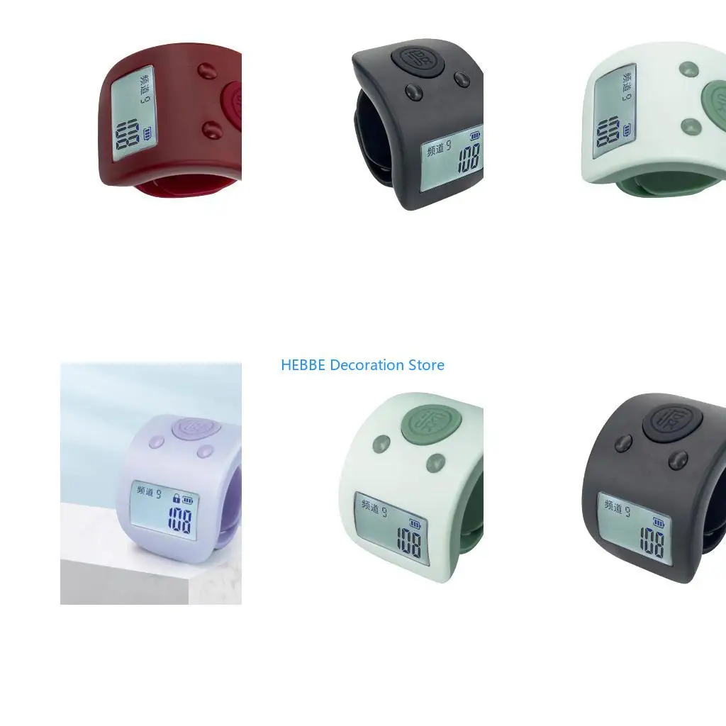 B0KC Professional Hand Power Digital Counter with 9 Separate Counters Glowing Display & Organized Carrying Case Present