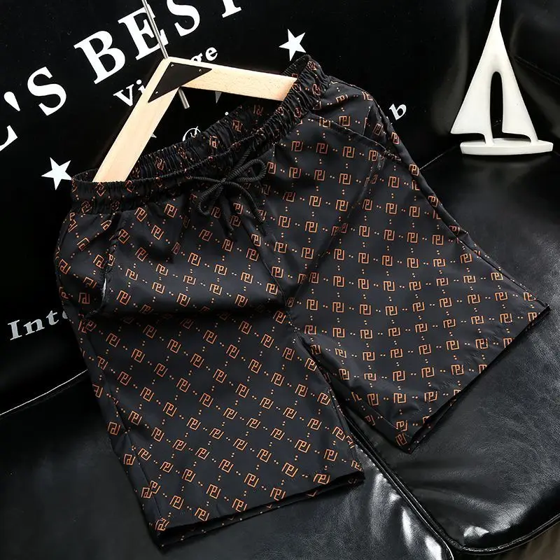 

Men'S Printed Trendy Shorts Summer New Lightweight Five-Point Casual Pants