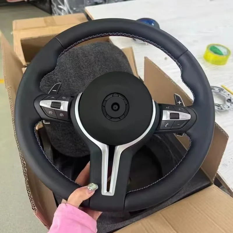 Image of ACC Vibrations-Heiz-Lederlenkrad mit M Sport-Ausstattung für BMW F-Serie F20 F21 F22 F44 F30 340i F31 F10 535i 550i E71 F07 F06 E90