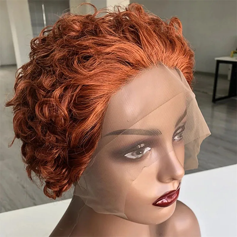 Pixie Cut Wig Human Hair 13x1 Lace Frontal Wigs Human Hair Short Bob Wigs For Black Women Lace Front Human Hair Wig