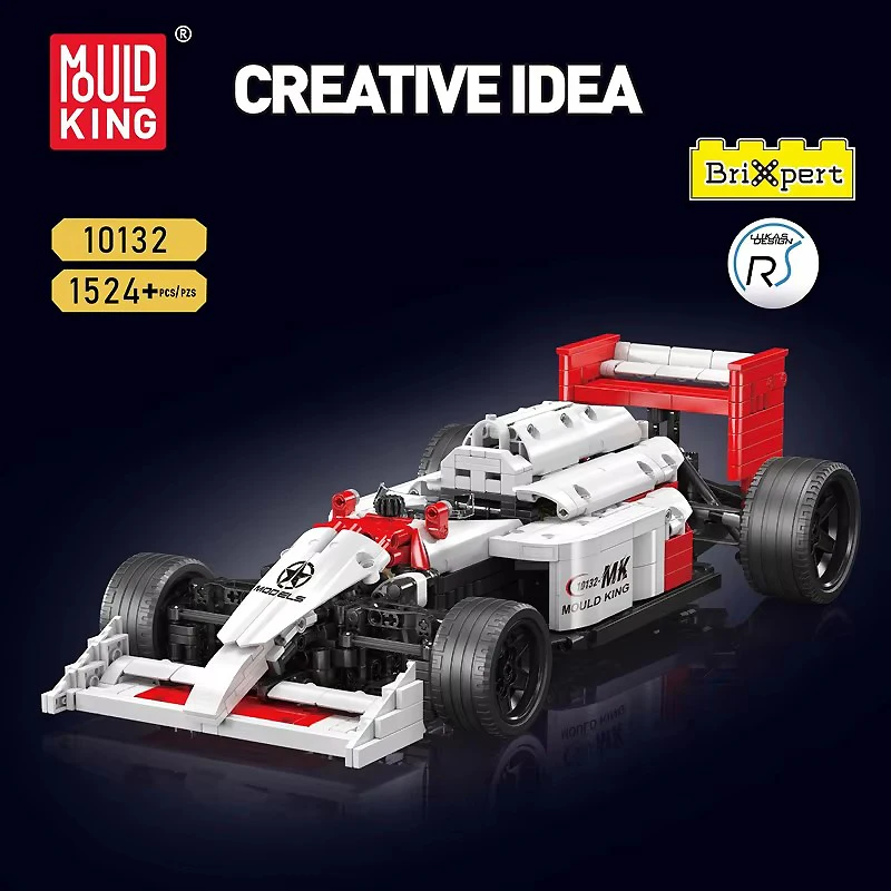 Mould King 10132 Technical Car Toys The MP414 Formula Racing Car Building Blocks Assembly Car Brick DIY Set Kids Christmas Gifts