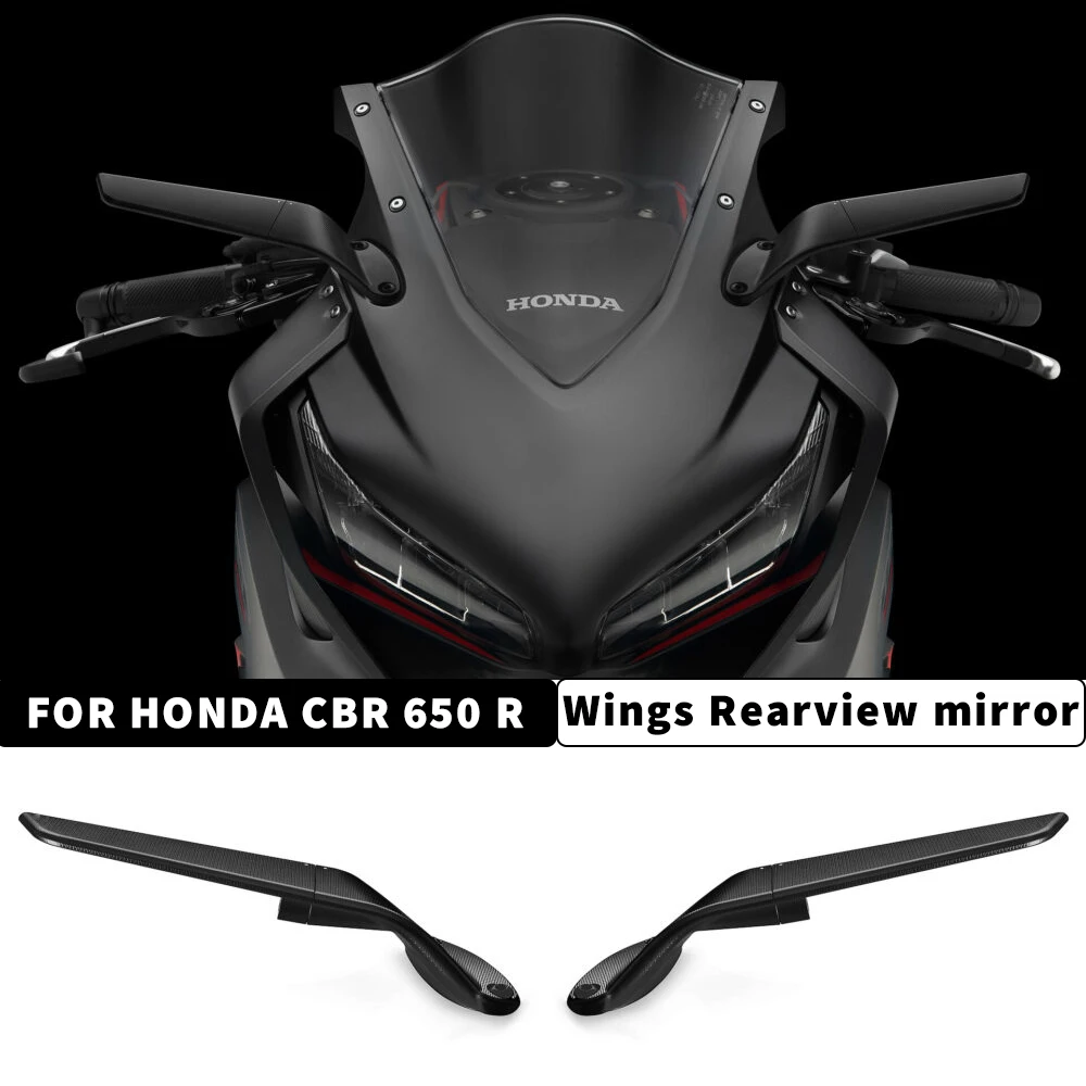 For Honda CBR650R CBR 650 R CBR500R CBR650F CBR400/250/150R Motorcycle CNC Aluminum Rear View Mirrors Blue Anti-glare Mirror