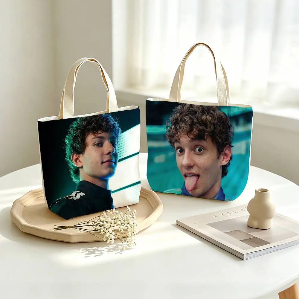 Race Driver A-Andrea Kimi Antonelli Printed Canvas Tote Bag Shoulder Bag Commuter Mommy Shopping Bag