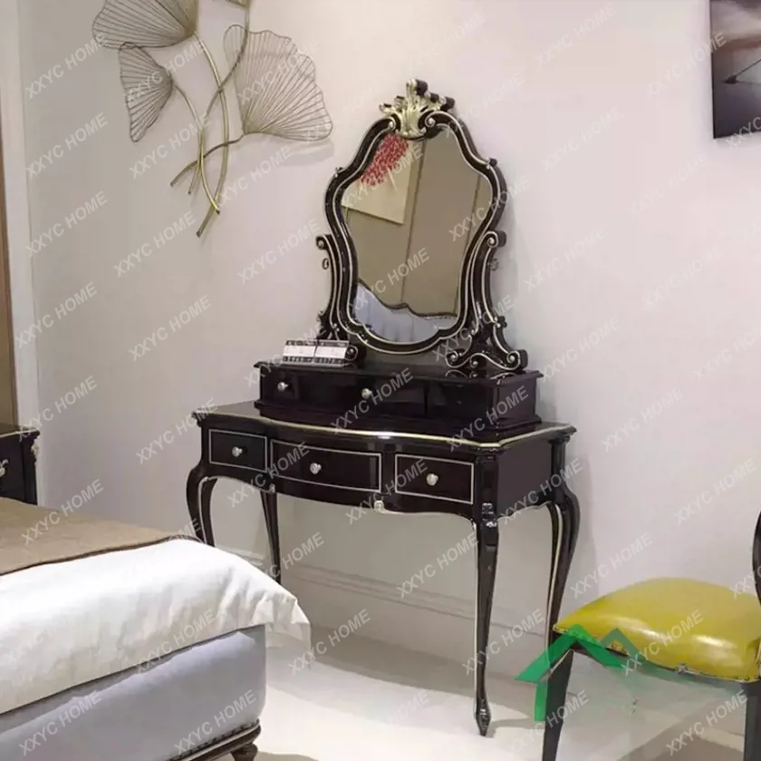 Light luxury modern simple dresser small apartment bedroom mini princess makeup table makeup stool