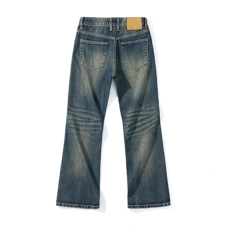 KSTUN Boot Cut Jeans Men Flared Pants Loose Streetwear Vintage Men's Trousers Mens Clothing 2025 Spring Autumn Jeans Cowboys