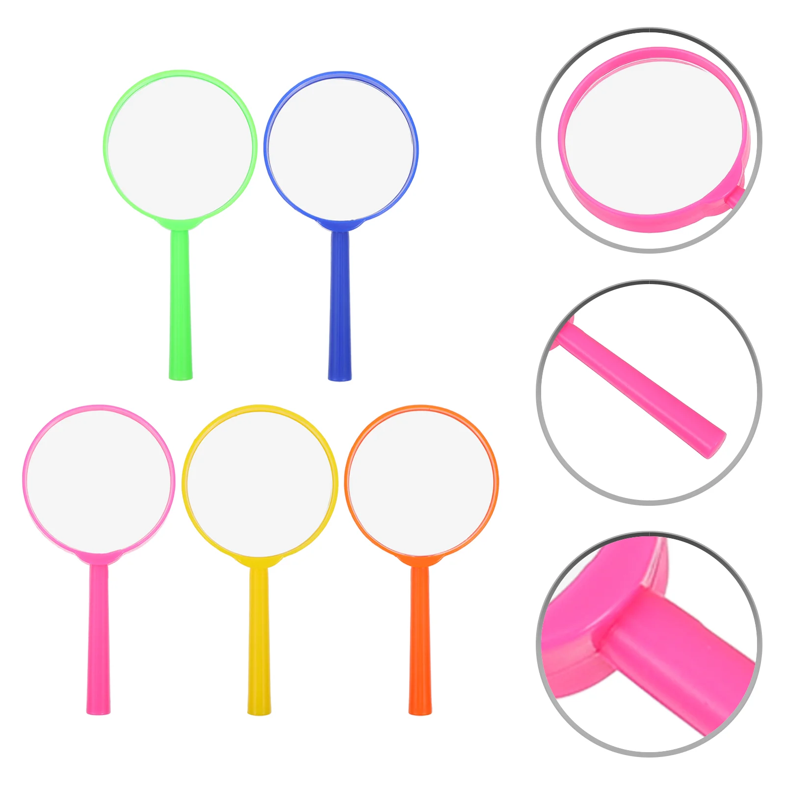 5 Pcs Kids Toys Children's Magnifying Glass Supply for Handheld Magnifier Acrylic Tools Toddler Explore