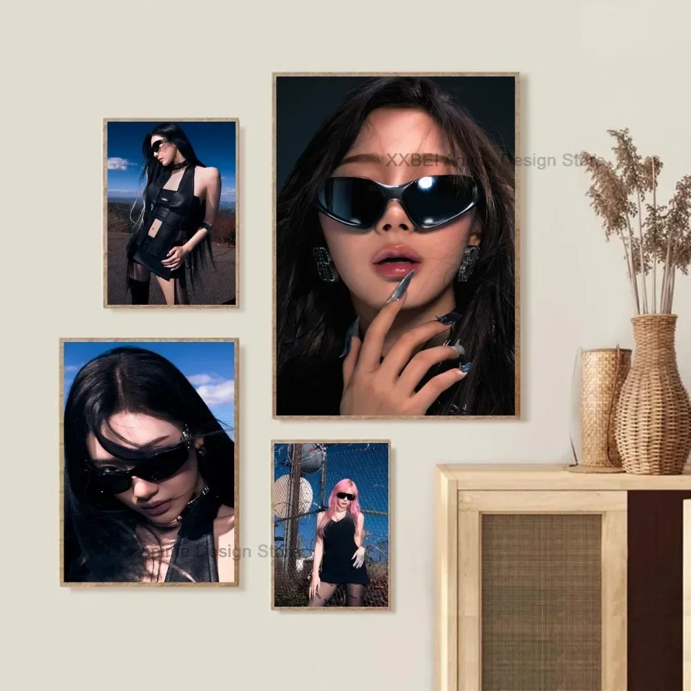 ديكور المنزل غرفة نوم مطعم مقهى ملصق حائط مقاوم للماء Aespas 5th ألبوم صغير Whiplash ملصق HD الطباعة صورة الأساسية