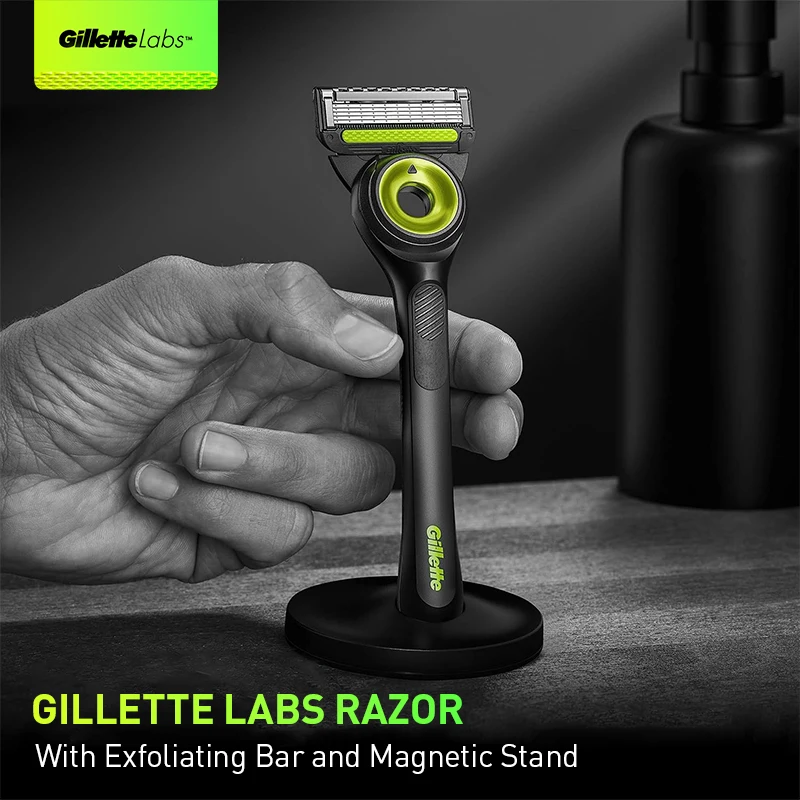 Gillette Labs Razor FlexDisc Exfoliating EverGlide Lubrastrip 1 Handle 1 Cartridge 1 Magnetic Base