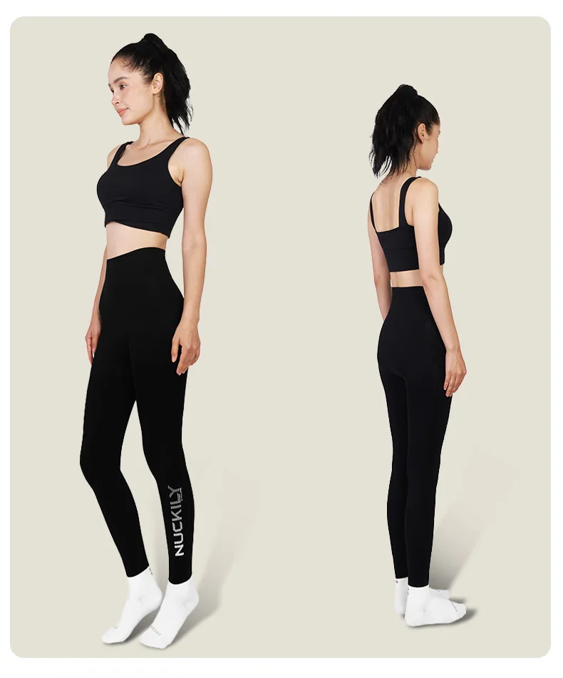NUCKILY Nahtlose Radhose für Damen, gepolsterte Fahrrad-Leggings, hohe Taille, schnell trocknend, atmungsaktiv, Stretch, 3D-Pad, Rennrad-MTB-Fahrrad-Leggings – Detail 35