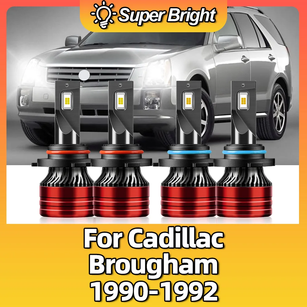 

12V Led Headlight Bulbs Light 120W 20000Lm Super Bright 6500K Auto Turbo Replacement Lamps For Cadillac Brougham 1990 1991 1992