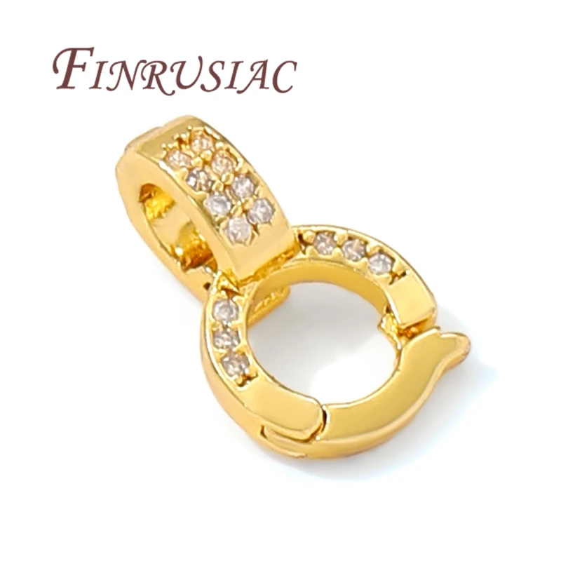 18K Gold Plated Pendant Holder,Bail Clasp For Pendant,Necklace Bails,Connectors For Jewelry,DIY Accessories image 5