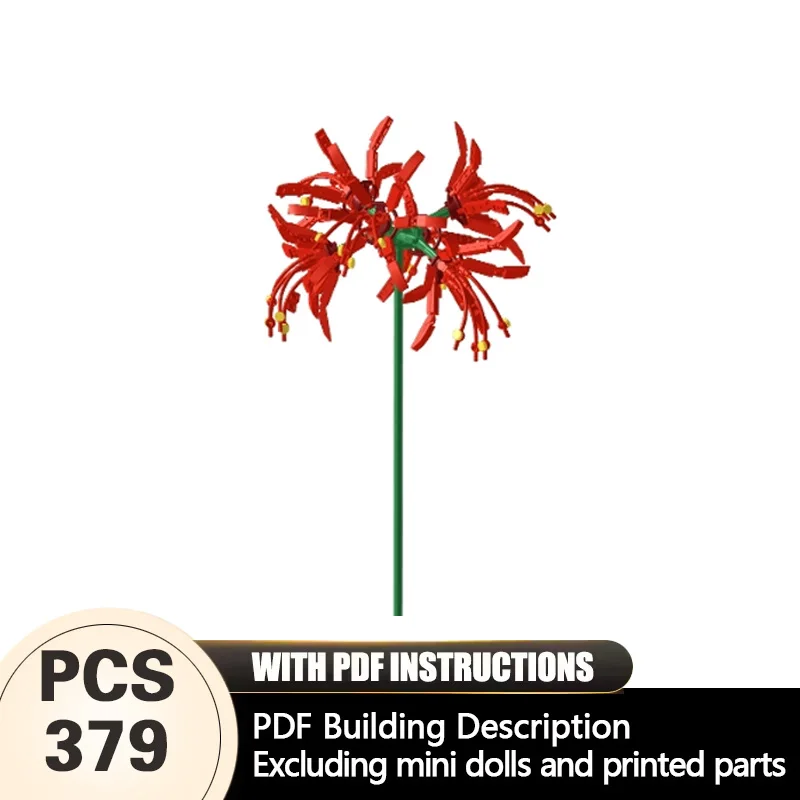 

Creators Plant Series Model MOC Building Bricks Spiderlily Modular Technology Gifts Holiday Assemble Children Toys Suit