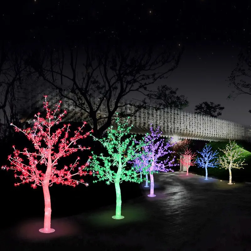 1.8m Height White LED Cherry Blossom Tree Outdoor /indoor Wedding Garden Holiday Light Decor