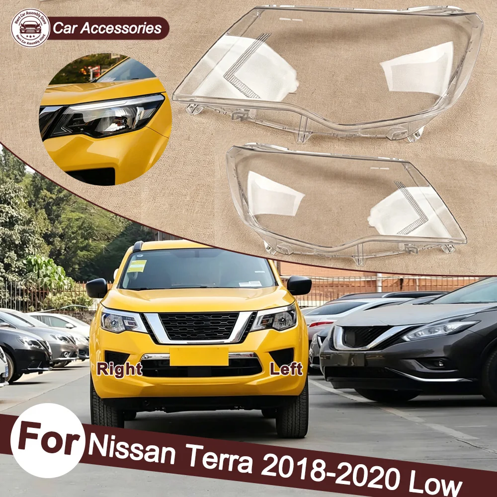 Für Nissan 2018-2020 Terra (Niedrigere Ausstattung) Scheinwerferabdeckung Transparente Scheinwerferglas-Linse Plexiglas Auto-Ersatzteile