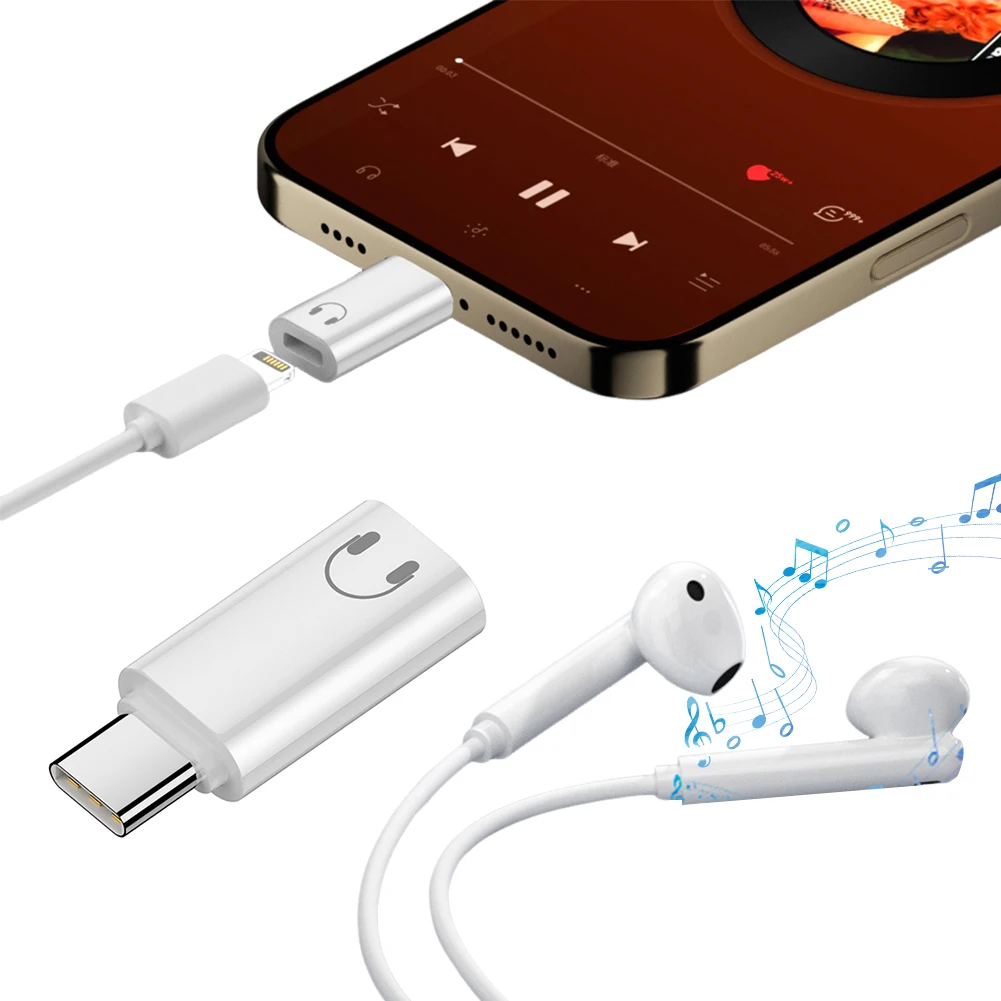 

For IOS Female To Type C Male Adapter USB Type-C Adapter Connector Adapter Headphone Adapter for iPhone 15/16 Accessories