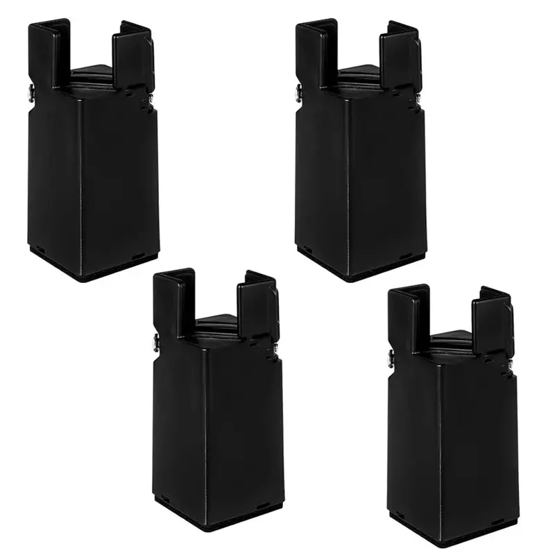 [NEW!A08R】 Bed Risers,4-Pack, Adjustable 4-Inch Heavy-Duty Furniture Risers For Tables, Beds Legs 0.8-1.6 Inches In Diameter