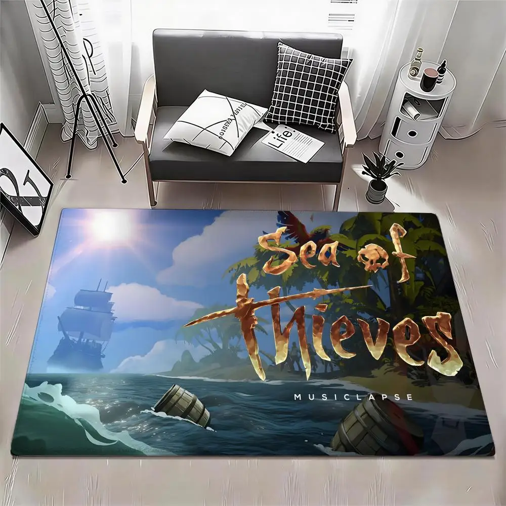 

Коврик для пола Game G-Sea of Thieves Eco - Фланелевый придверный коврик, нескользящий, без запаха, для дома, мягкий, коротковорсовый, плюшевый