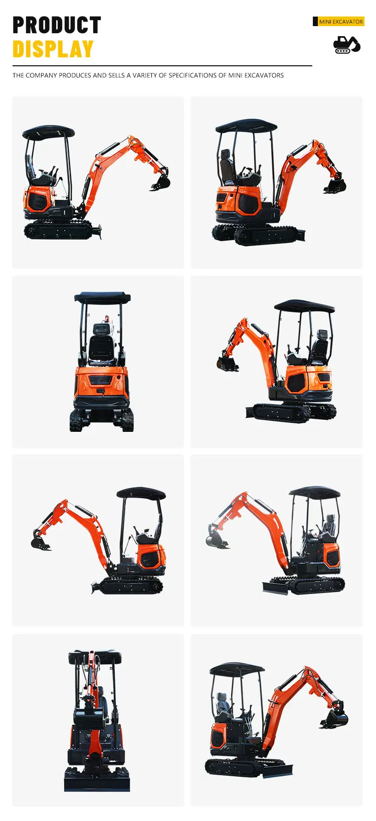 Vielseitiger 1,8-Tonnen Mini-Bagger - Kompatibel mit Schaufel/Hydraulikhammer/Greifer für Baumpflanzung & Geländeeinsatz – Detail 5