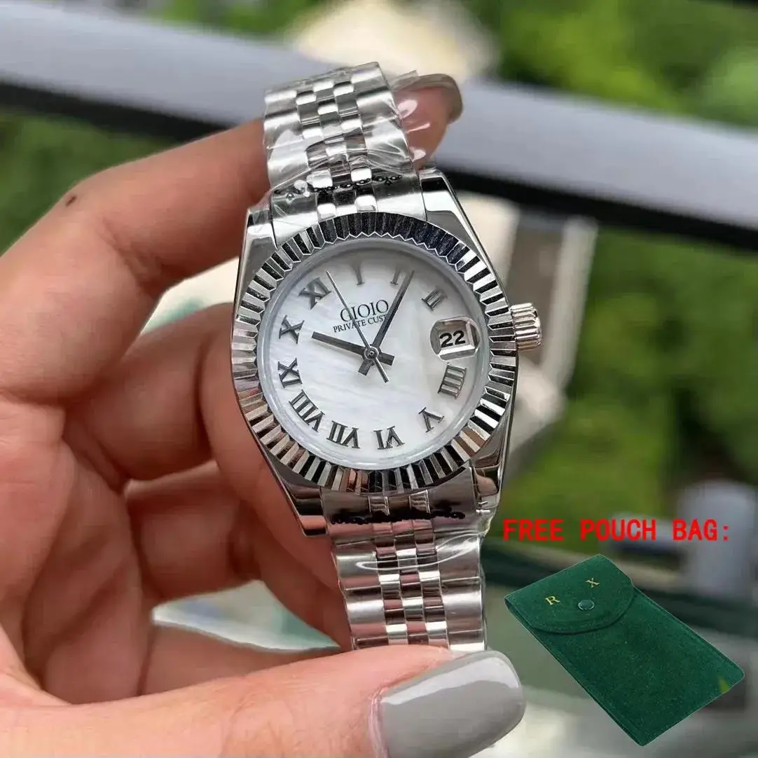 Luxury Automatic Watch for Women Mechanical Watches 904L Stainless Steel Black Blue Rose Gold 31mm