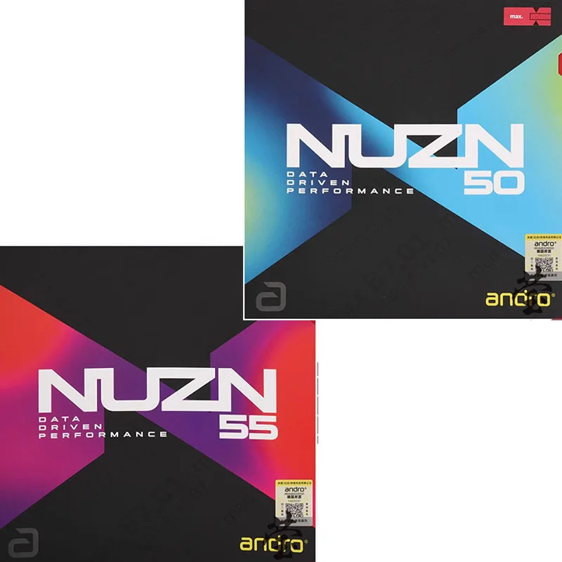 Andro MUZN N50 N55 table tennis rubber little tacky fast attack with loop good elastic ping pong rubber table tennis racket