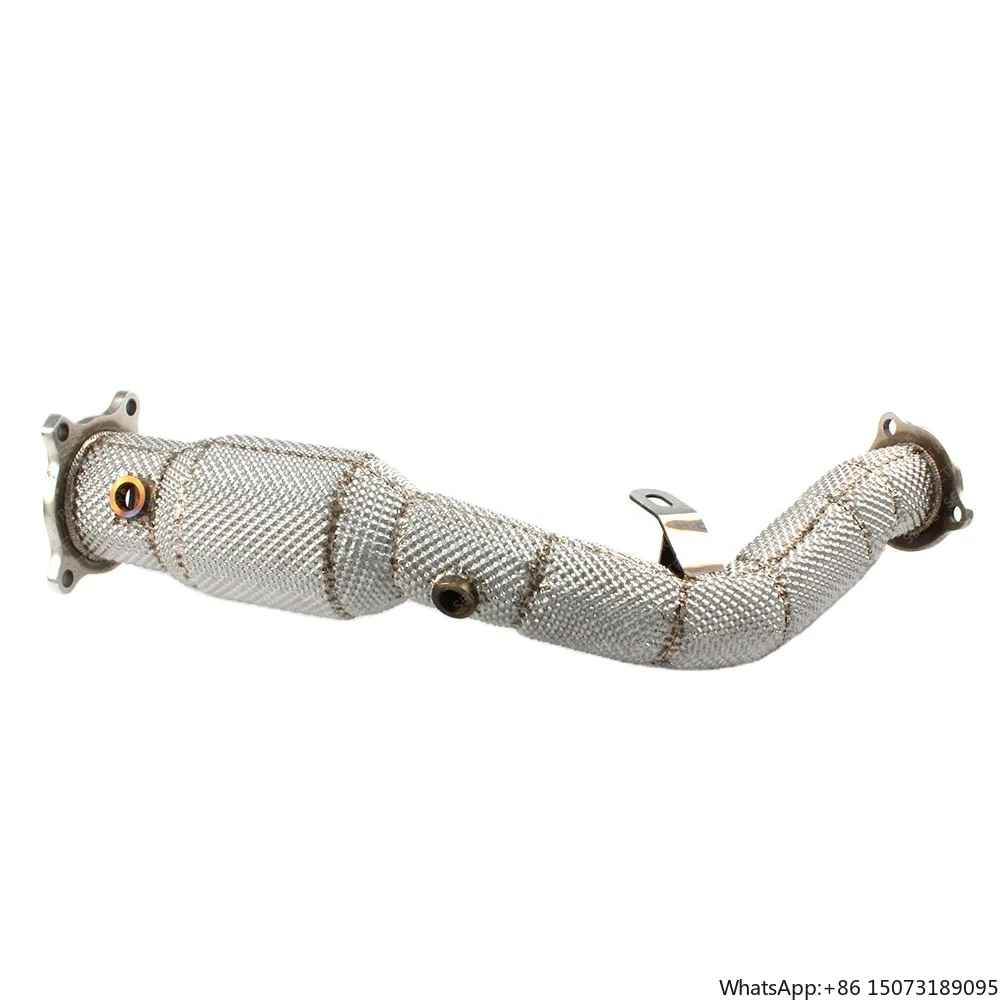 

Exhaust Downpipe for A4L B8 1.8T 2.0T 2008-2021 Stainless Steel High Flow Catted Downpipe Car Exhaust System